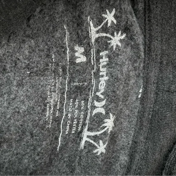 HURLEY HALEIWA HAWAII SURFS UP GRAY HOODIE SZ MEDIUM M - Picture 4 of 7